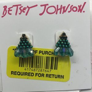 Betsey Johnson New Green Tree Earring